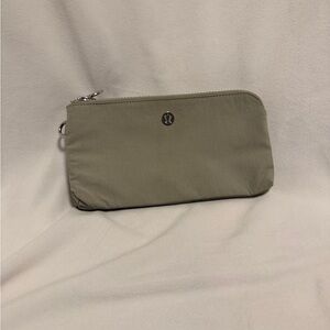 lululemon athletica Olive Green Wristlet Clutch